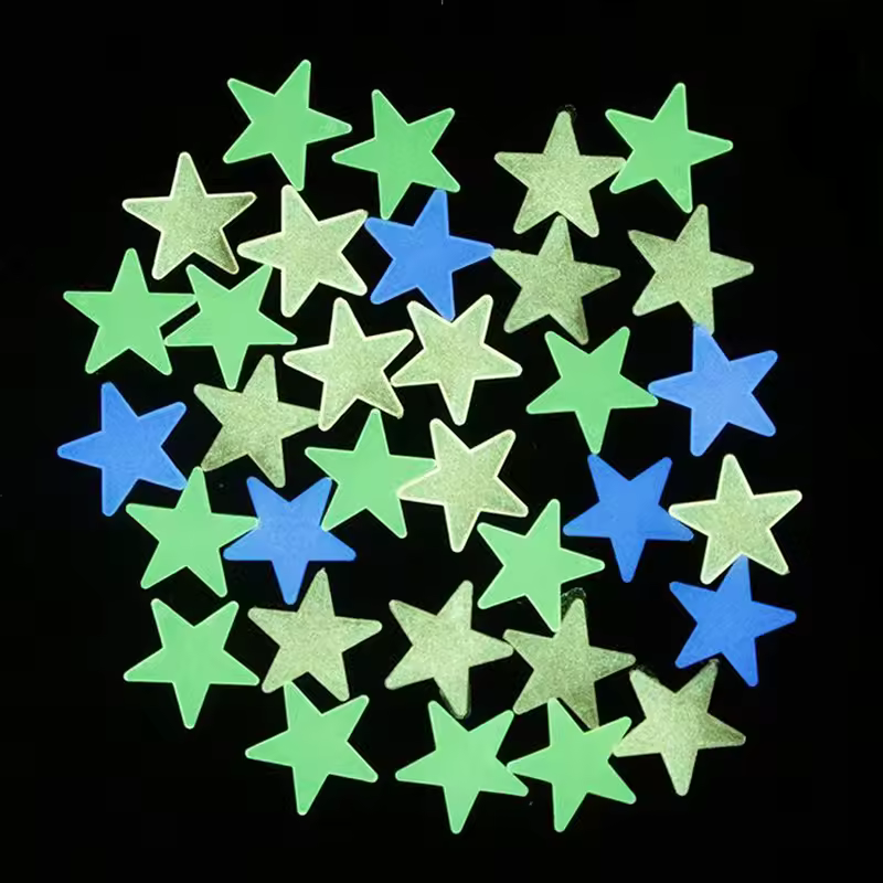 100Pcs/Set Stars Luminous Wall Stickers Glow In The Dark For Kids Baby Room Decoration Decals Colorful Star Home DIY Decor Mural - Image 5