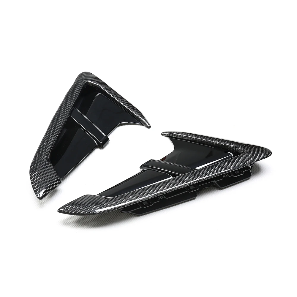 

Dry Carbon Fiber Side Fender Cover with Mark for BMW X3 G01 X4 G02 X3M F97 X4M F98 Front Air Vent Trim Replacement Type
