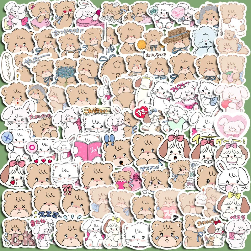 100 قطعة من ملصقات مجلة Kawaii Marie Cat اللطيفة - ديكور جرلي للمذكرات والهواتف والمخططين لتسجيل متجر YourLife