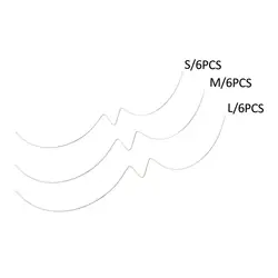 6Pcs Shaping Bra Underwire Replacement Repair Stainless Steel Bra Wire for Bustier Bra Making DIY Lingerie Shaper Supplies