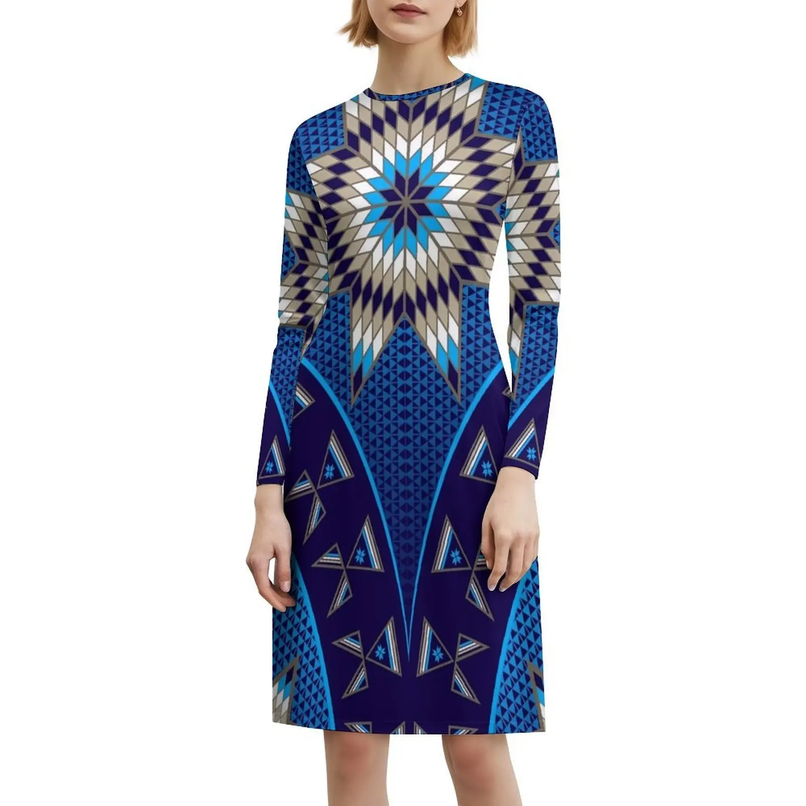 مع فستان Tipi'S (أزرق) على الطراز الكوري للنساء فستان كاجوال أنيق للحفلات أو الارتداء اليومي ثقافة ميلفين الفن الأصلي الأصلي #6