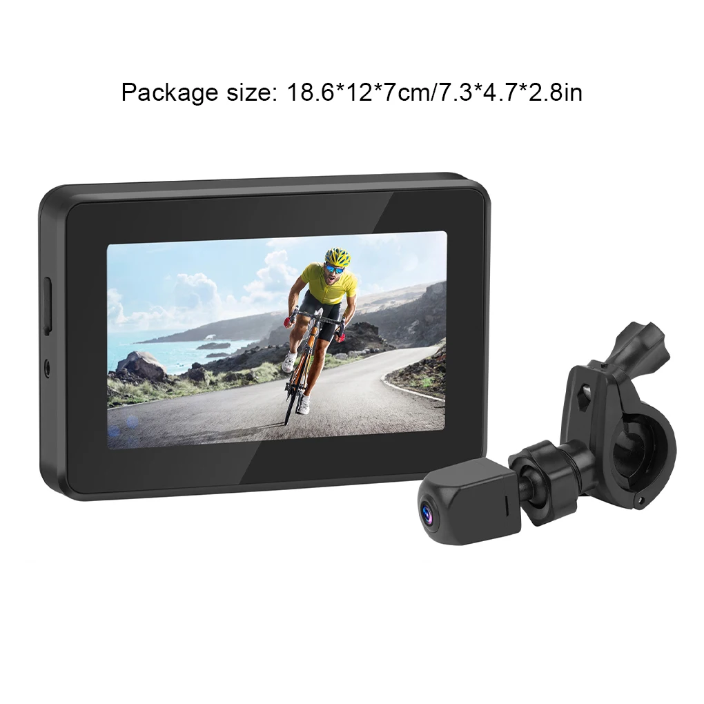 FangNymph 1080P Fahrradrückfahrkamera mit 4,3 Zoll Monitor Nachtsicht 150 °   Weitwinkelansicht, kompatibel mit Mountainbike, Rennrad 3