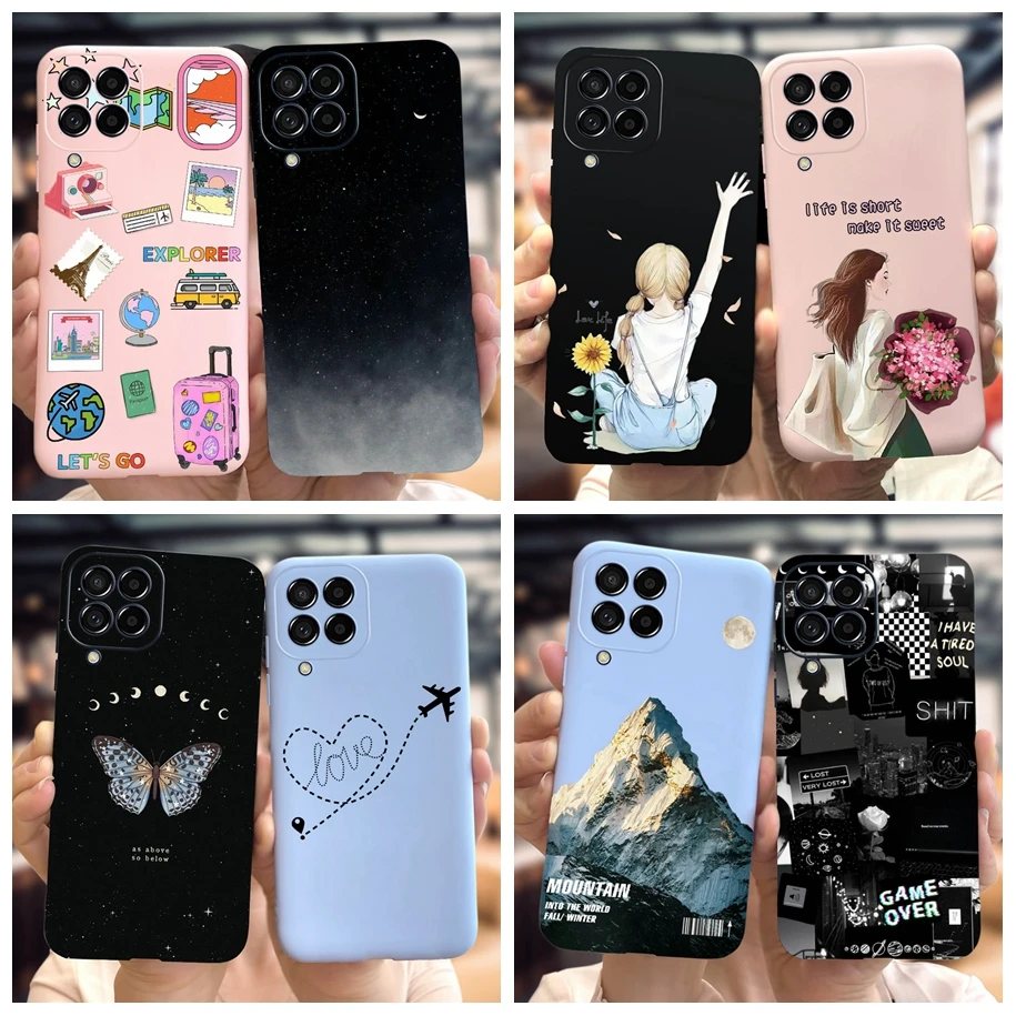 For Samsung Galaxy M53 5G Case Fashion Girls Candy Painted Shockproof Cover For Samsung M23 M33 M53 5G Back Funda GalaxyM53 Capa