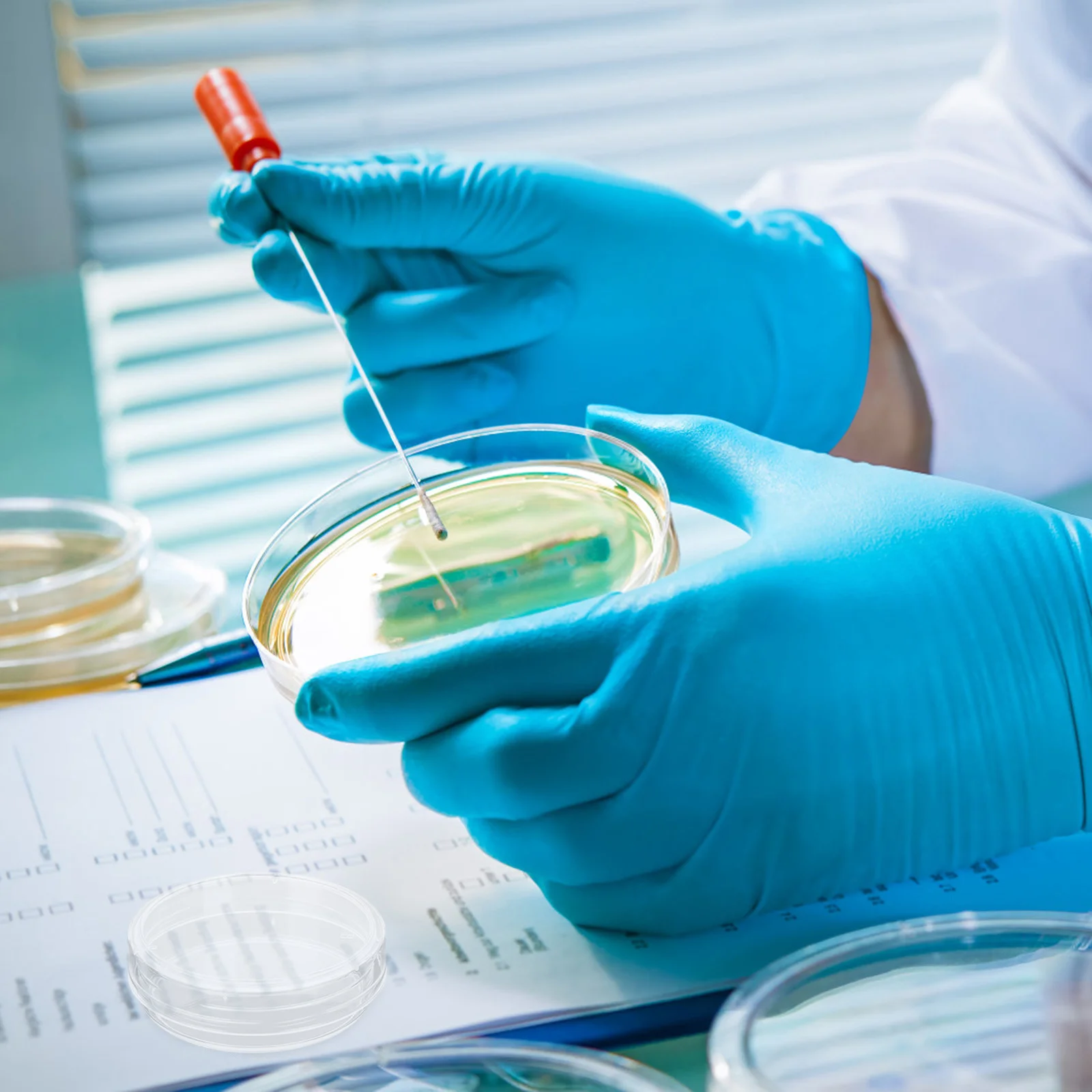 

30Pcs Petri Plates with Lids Plastic Culture Dishes for Science Experiments Laboratory Supplies Specimen Containers Easy to