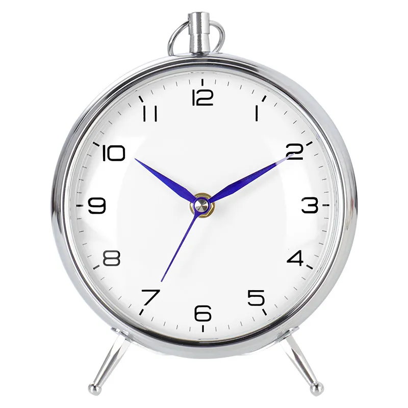 

Металлические настольные часы, часы для гостиной, бесшумные настольные часы для прикроватной тумбочки
