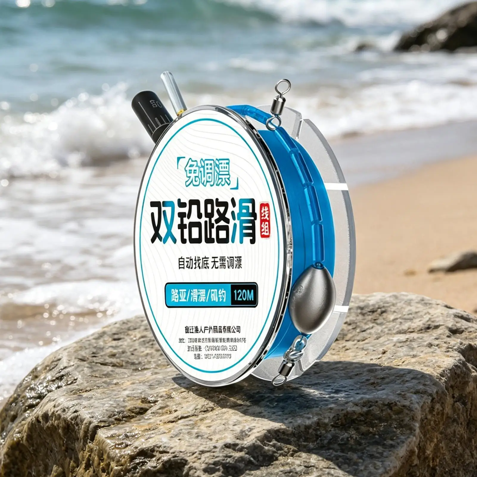 釣り用浮き具-120m-自動浮き具-バス釣りキット-自動浮き釣り糸セット-海水スポーツ-アウトドア-カヤック-ボート用