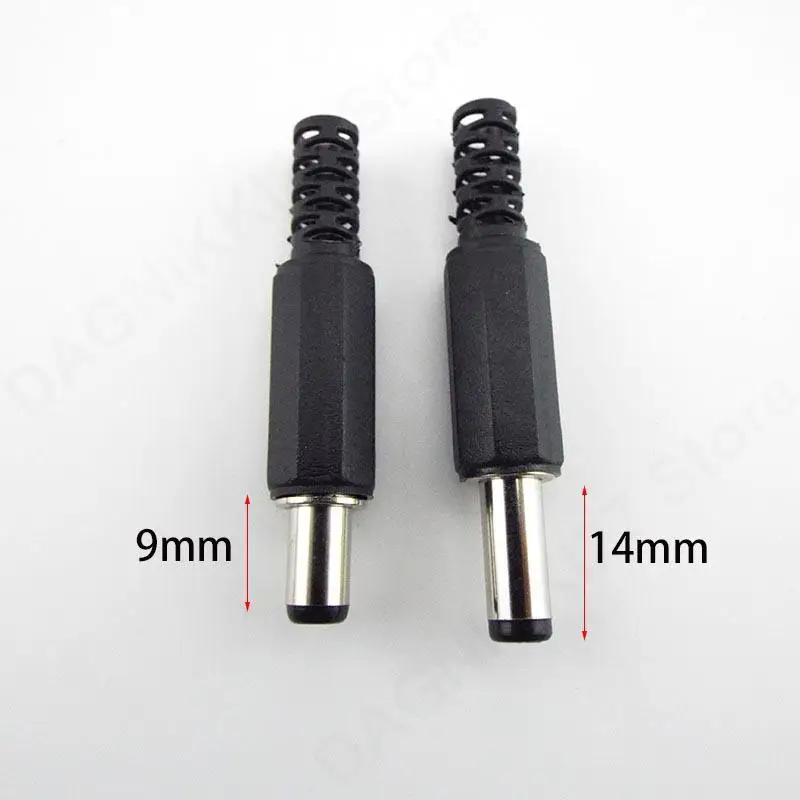 DC female male Power supply Plug Connectors 5.5mm x 2.1mm 5.5x2.5mm Female male Jack Socket Adapter Wire 5525 5521 V27