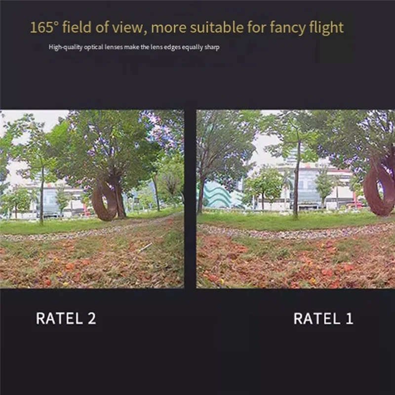 A13E-Para cámara analógica Caddx Ratel2 500MP Pixel 165 °   Ángulo de visión Traverser FPV Cámara de conveniencia versátil