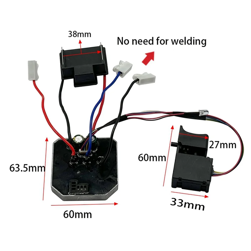 TFORU-Welding-Free  Foot Hammer Controller Lithium Impact Drill Protection Plate Motor Control Board With Switch
