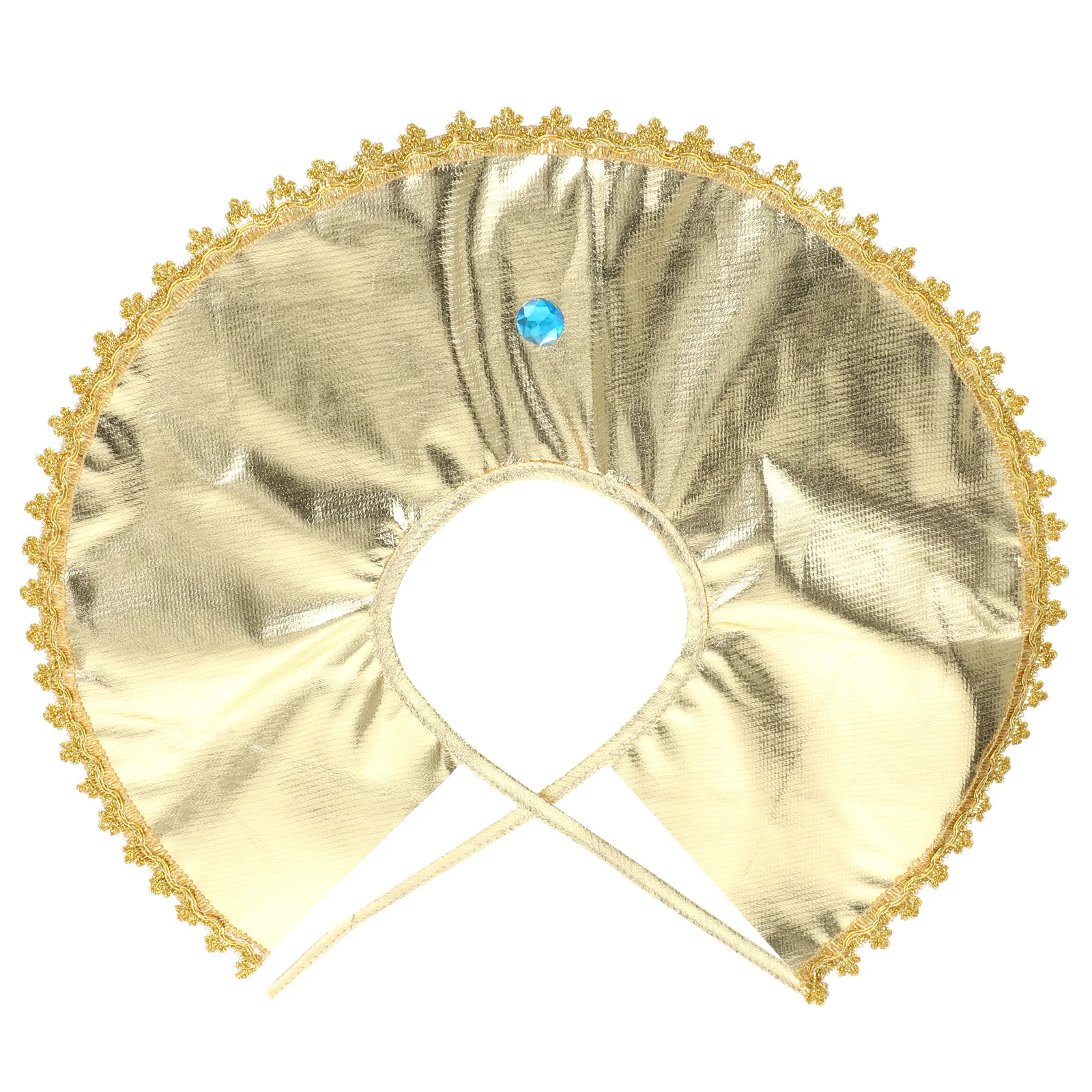 

1pc Egyptian Collar For Cosplay Adjustable Cloth Pharaoh Neckpiece Halloween Party Role Play Prop Costume Accessory