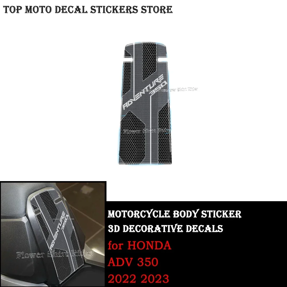 

3D Motorcycle Resin Epoxy Sticker stud Tank Pad Anti Scratch Decal Non-slip TankPad for Honda ADV 350 ADV350 2022 2023
