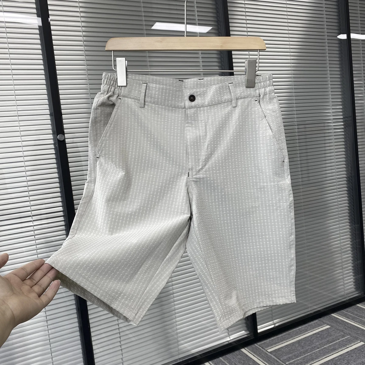 

Summer Sle Men's Casual Golf orts Five-Quarter Length Breathable Sweat Absorbent Cross ove Proc Faionable Ci Wear