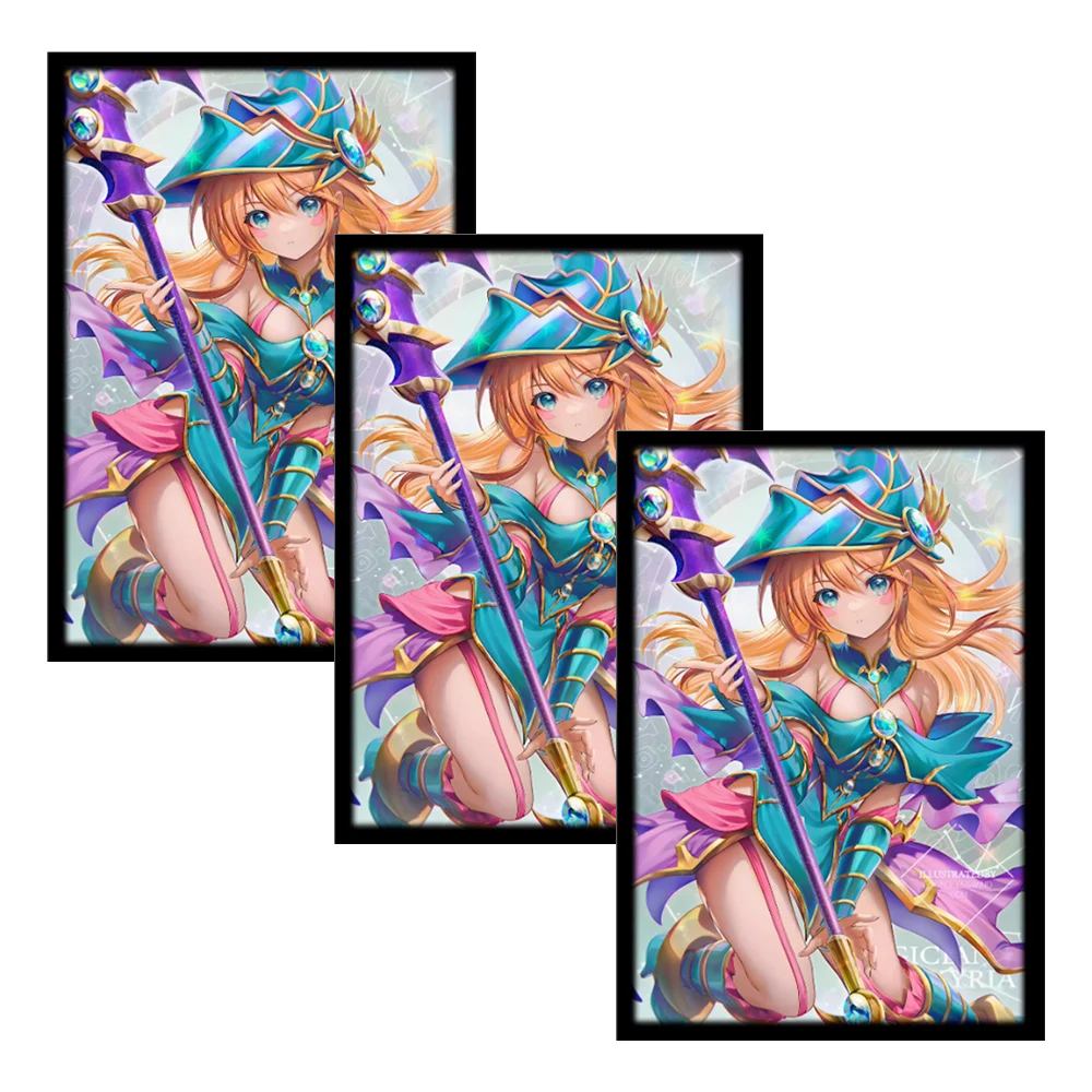 63x90mm 50PCS laser Anime Card Sleeves Trading Card Sleeves Japanese Card Protector for YGO Game Cards