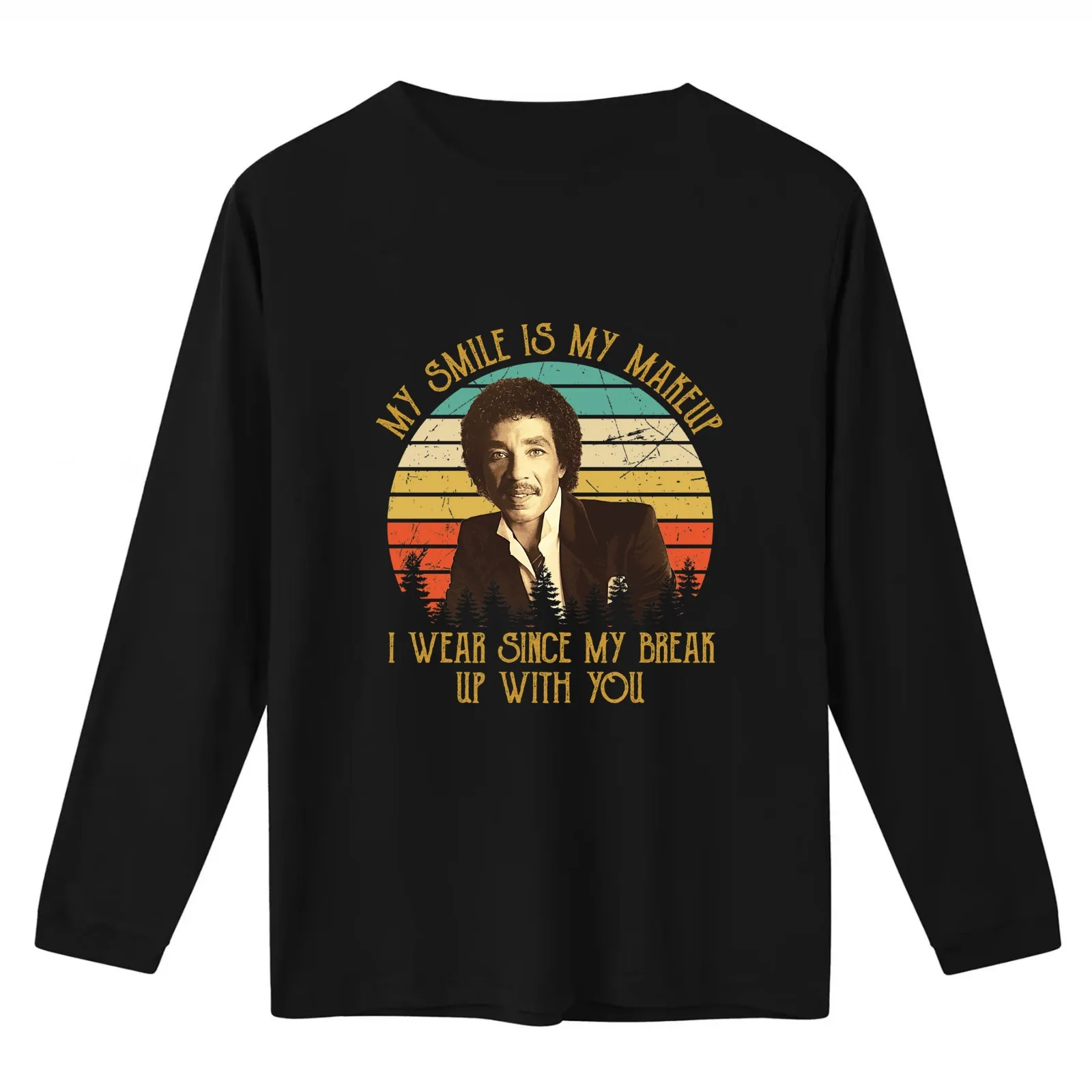 My Smile is My Makeup Smokey Quotes Robinson T-Shirt Summer Casual Cotton Tee Oversized Streetwear Tops Vintage Graphic Print