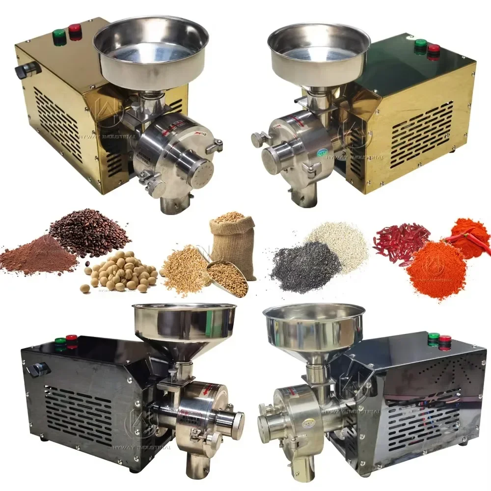 Best-sellin40/60KG/100KG Industrial Home Commercial Wheat Maize Flour Mill Spices Electric Powder Grinder Coffee Grinder Machine