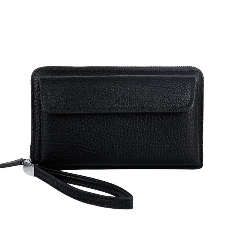 

Soft Genuine Leather Clutch Wallet men's long wallet leather wallet for business card bill cash top layer cowhide handbag сумка