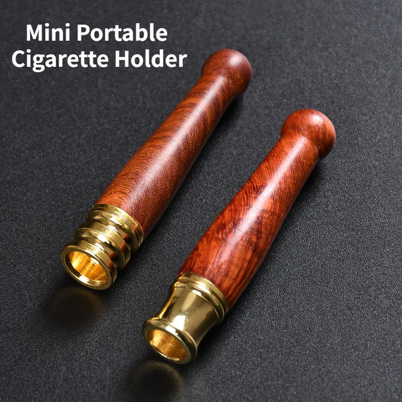 

Handmade Portable Mini Tobacco Filter Microfilter Cleanable Smoke Mouthpiece Multifunction Circulation Cigarette Holder Men Gift