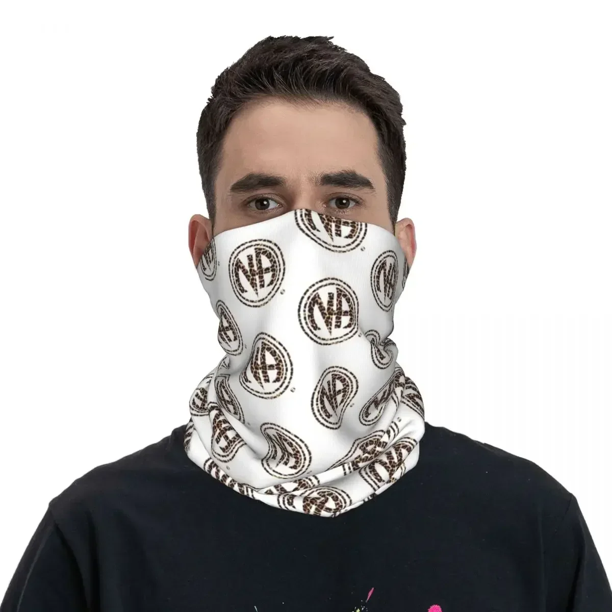 Narcotics Anonymous Gifts 12 Steps Namastay Sober Bandana Neck Cover Printed Wrap Scarf Warm Cycling Scarf Cycling Unisex Adult