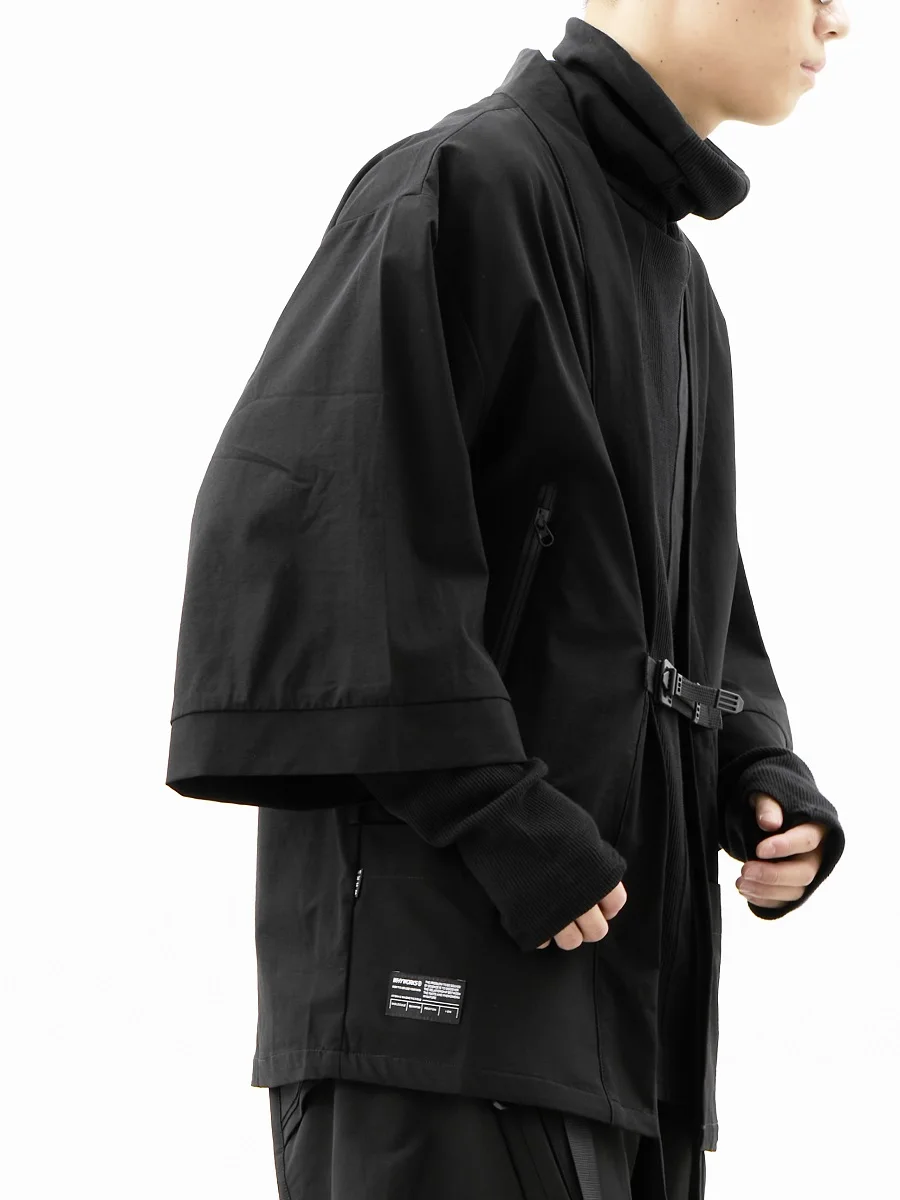 WHYWORKS 19SS ninja style black Taoist robe 3m scotchgard waterproof lightweight jackets KIMONO COAT tech wear dark wear