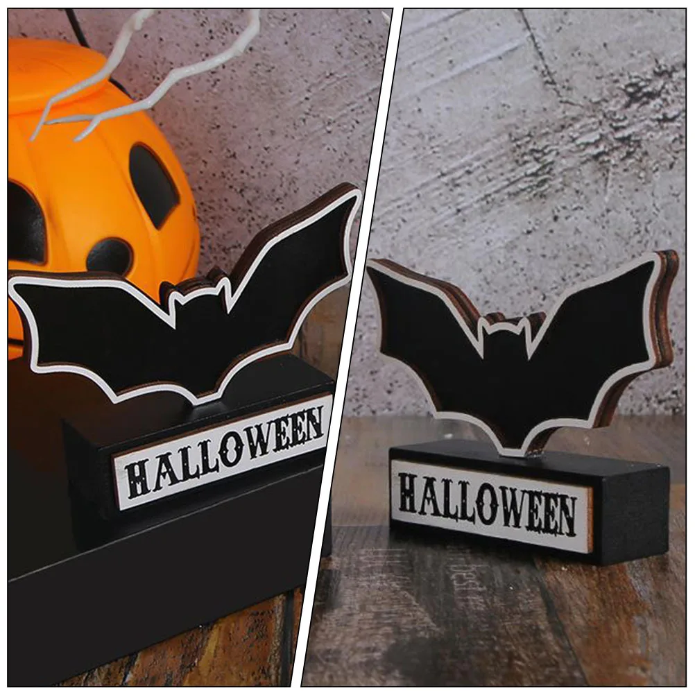 

Halloween Home Decor Indoor Wood Centerpiece Table Decoration Decorations Bat Party Inflatable