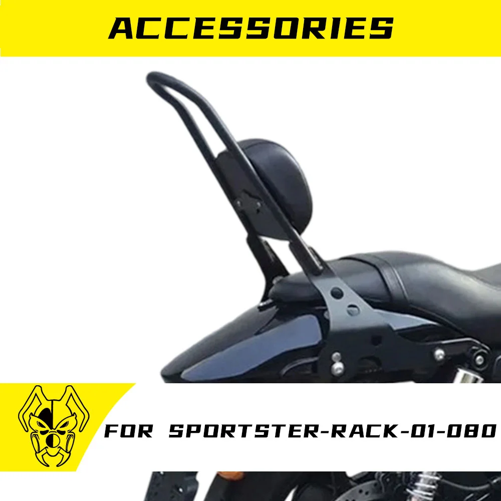 

MTKRACING For Harley Sportster XL XLH 883 1200 Motorcycle Accessories Detachable Rear Passenger Sissy Bar Backrest Cushion Pad
