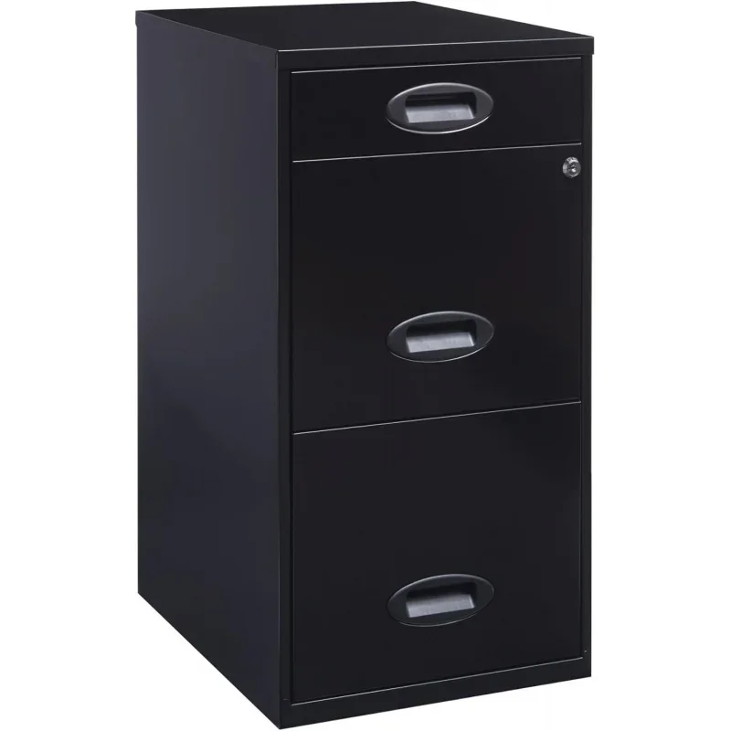 SOHO 18D Archivador vertical organizador de 3 cajones, negro