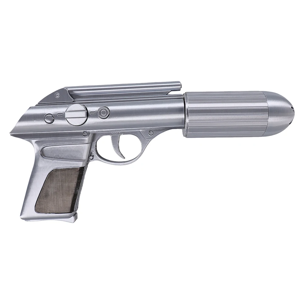 Męski Czarny Rekwizyt Cosplay Pistolet Solo Rekwizyty do Odgrywania Ról Przebranie Męskie Akcesoria do Kostiumu na Halloween