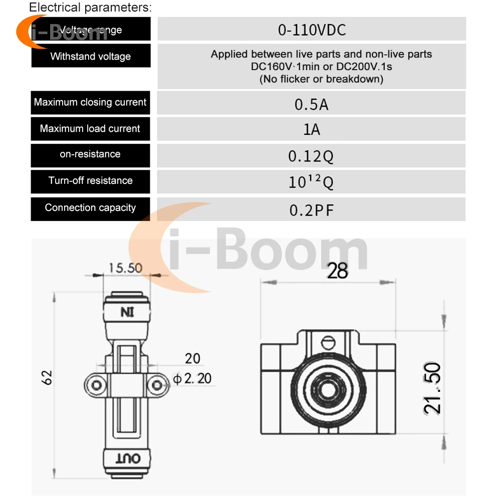 Imagem -02 - Mangueira Válvula de Controle de Fluxo de Água Interruptor Automático Alta Sensibilidade Grande Fluxo 300ml por Min