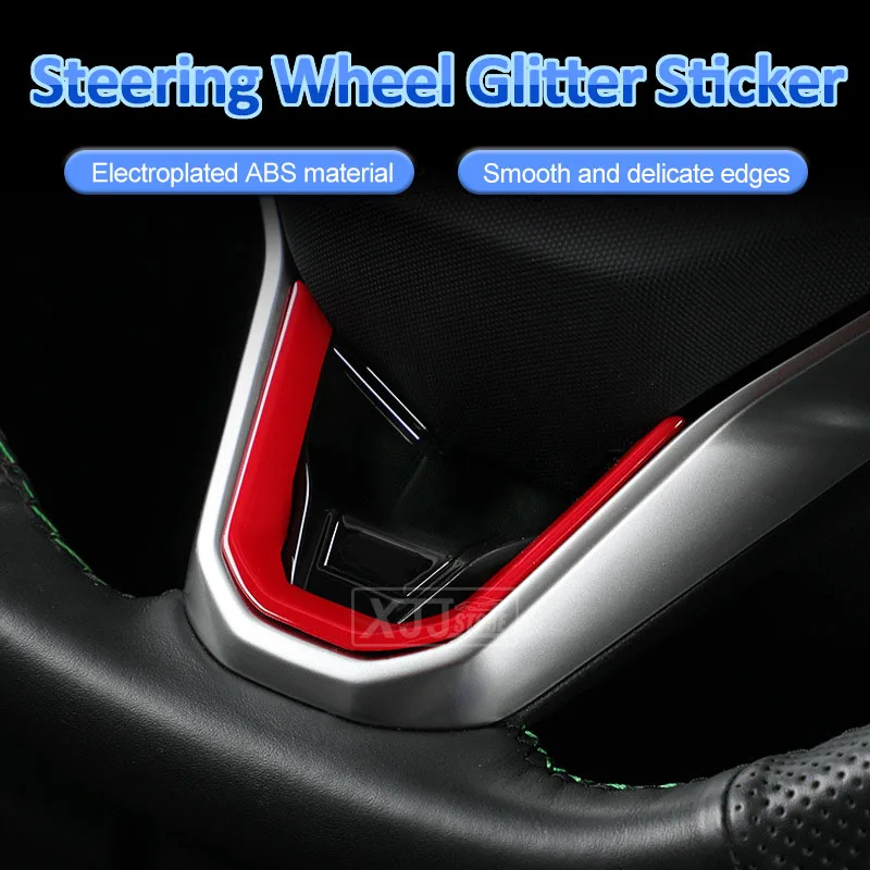 

For Volkswagen VW ID4 ID4X ID6X ID6 CROZZ Steering Wheel Patch U-shaped Sticker Carbon Fiber Decal Interior Modification Sticker