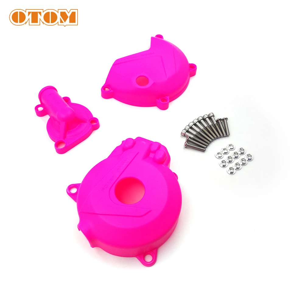OTOM Motorcycle Magneto Engine Clutch Water Pump Protective Cover For ZONGSHEN NC250 250CC KAYO K6 BSE J5 RX3 ZS250GY-3 4 Valves