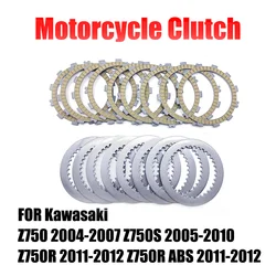 For Kawasaki Z750 Z750S Z750R ABS Z 750 S R ABS 2004-2009 2010 2011 2012  Motorcycle Engine Clutch Friction Plates Discs Kits