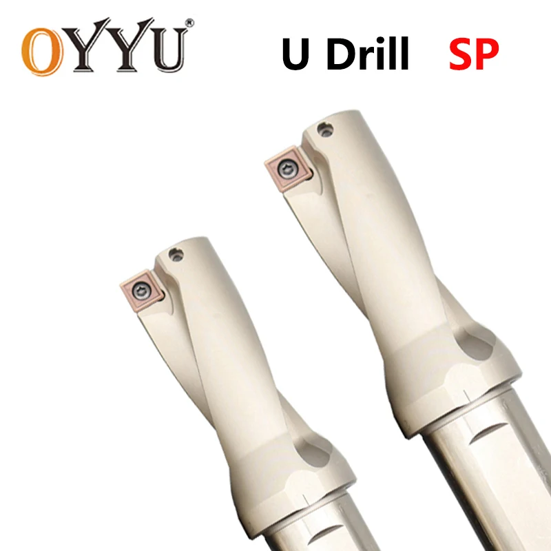 

OYYU SP Series Drill Bites Insert Metal Drill Bits 15.5mm-45mm Depth 2D 3D 4D 5D Indexable U Drill Machinery Lathes CNC Water