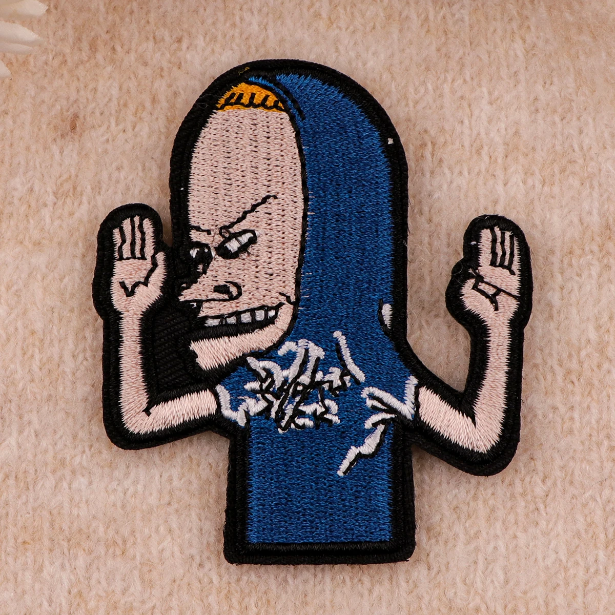 Patch brodé de dessin animé Rick pour vêtements, fer à repasser amusant, patchs thermoadhésifs sur vêtements, badges à coudre bricolage