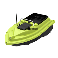 2.4GHz GPS Fishing Bait Boat GPS with 500m Remote Range Dual Motor Sonar Depth and Temperature Detection