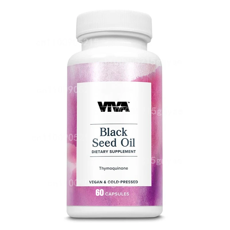

Black Seed Oil Capsules -100% Black Seed Oil, Skin Health and Immune Support (Pure and Non GMO), 60 Capsules