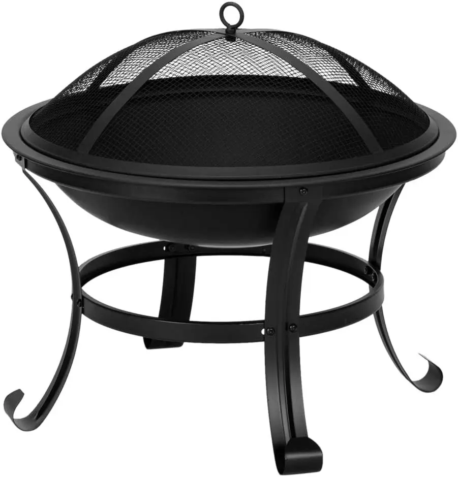 

BBQ Grill Outdoor Wood Burning Fire Pit Stove Garden Patio Wood Log Barbecue Grill Cooking Tools Outdoor Camping