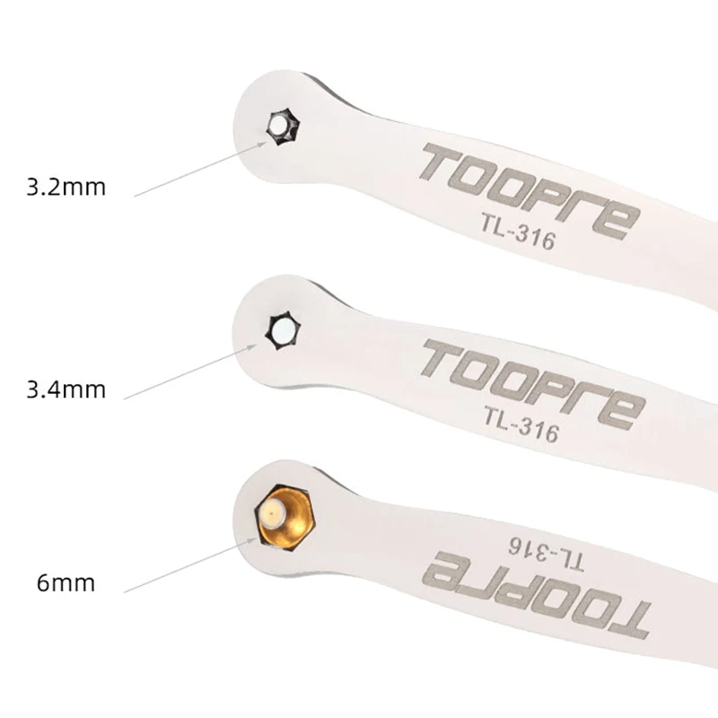 Herramienta de instalación de extracción de pernos de Pedal de mecanizado CNC 2 en 1, llave de tornillo de cabeza Torx de 3,2/3,4mm, llave hexagonal de 6mm, herramienta de montaje de bicicleta