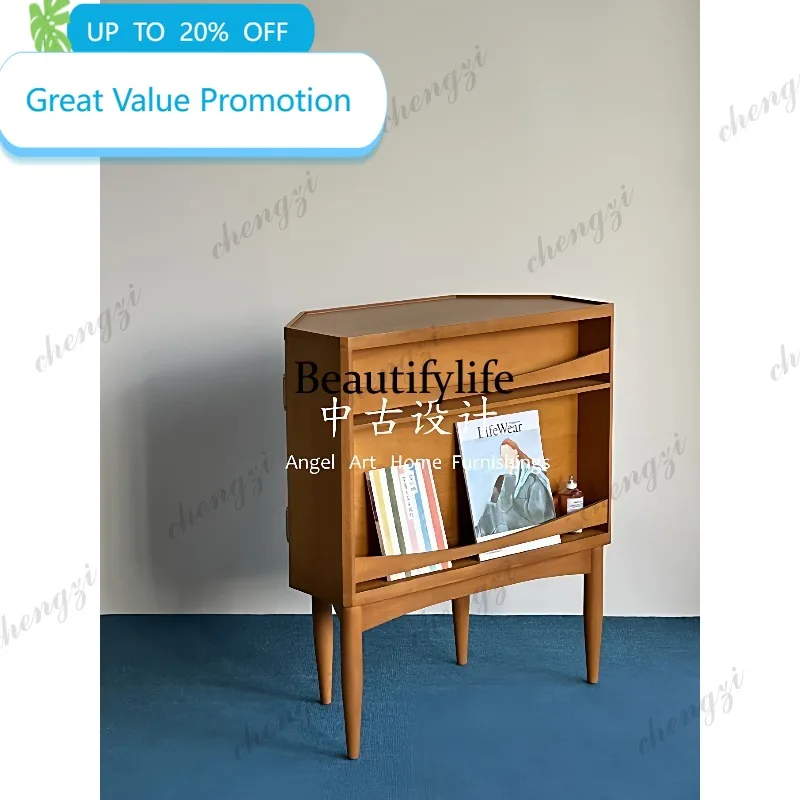 C178  Medieval style designer artistic creativity glass door hexagonal cabinet living room display cabinet