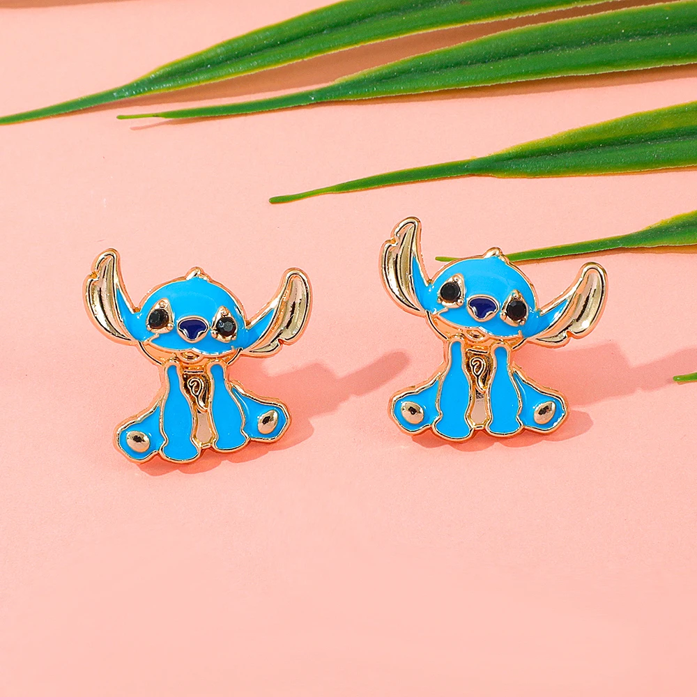 

Trendy Disney Cartoon Anime Lilo & Stitch Accessory Compact Cute Stitch Figure Ornaments for Women & Girls Toy Gift Idea