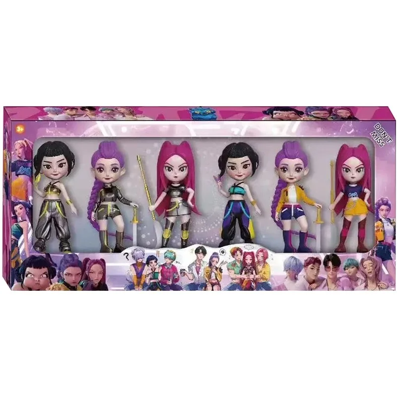 2026NEW Kpop Devil Hunter Rumi Zoe Mira anime polyvinyl chloride character collection desktop trinkets Childrens New Year gift image 4
