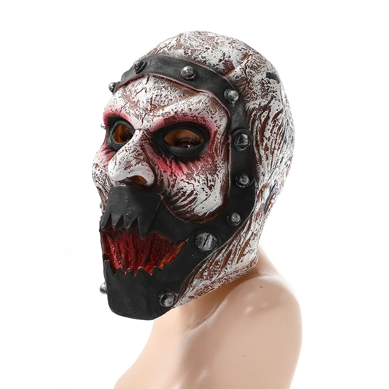 

Череп Воин Маска Смерти Полная Голова Латексный Костюм Демонический Ужас Косплей Опора для Хэллоуина Страшные Аксессуары Для Лица