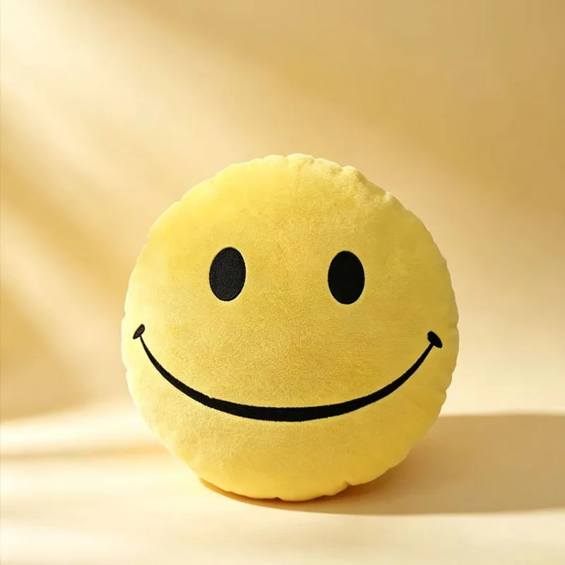 Hot Verity Face Plush Toy Soft Stuffed Pillow Yellow Round Stress Relief Ball Home Decor For Adult Collectors Christmas Gift