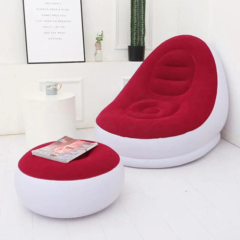 Portable Living Room Folding Inflatable Sofa Lazy BeanBag Sofas Chair Lounger Bean Bag Pouf Puff Couch Tatami