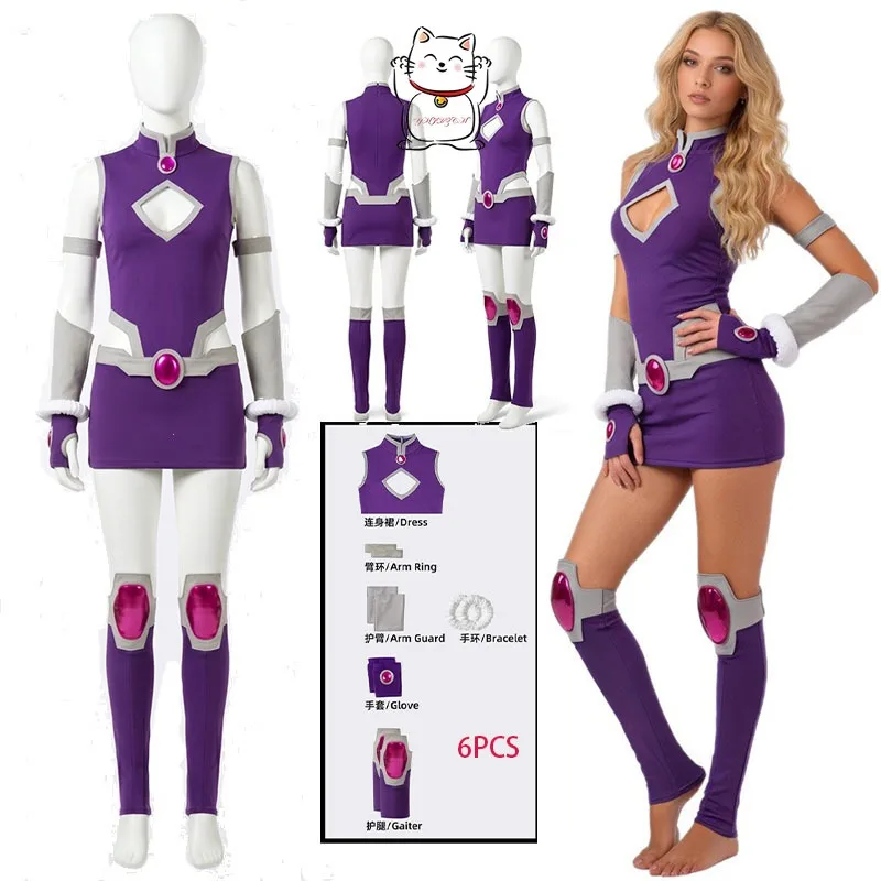 halloween-titan-cosplay-dress-jumpsuit-armban-wristband-gloves-forehead-protection-easter-fantasy-purple-melancholy-and-romantic