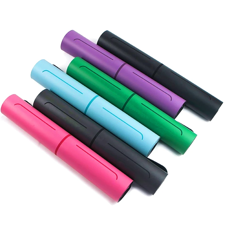 

hot selling anti slip natural rubber& pu leather yoga mat with nice price