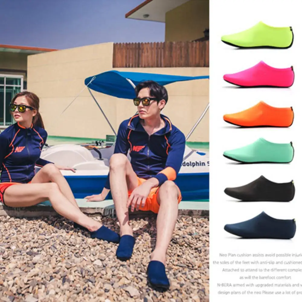 Adults Water Shoes Wet Suit Shoes Socks Diving Socks Pool Beach Swim Slip On Surf Fashion Breathable Socks 1 Pair
