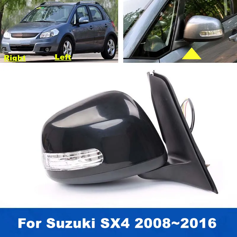 

1 шт. автомобильное боковое зеркало заднего вида в сборе для Suzuki SX4 хэтчбек 2008 ~ 2016 5 контактов с указателем поворота