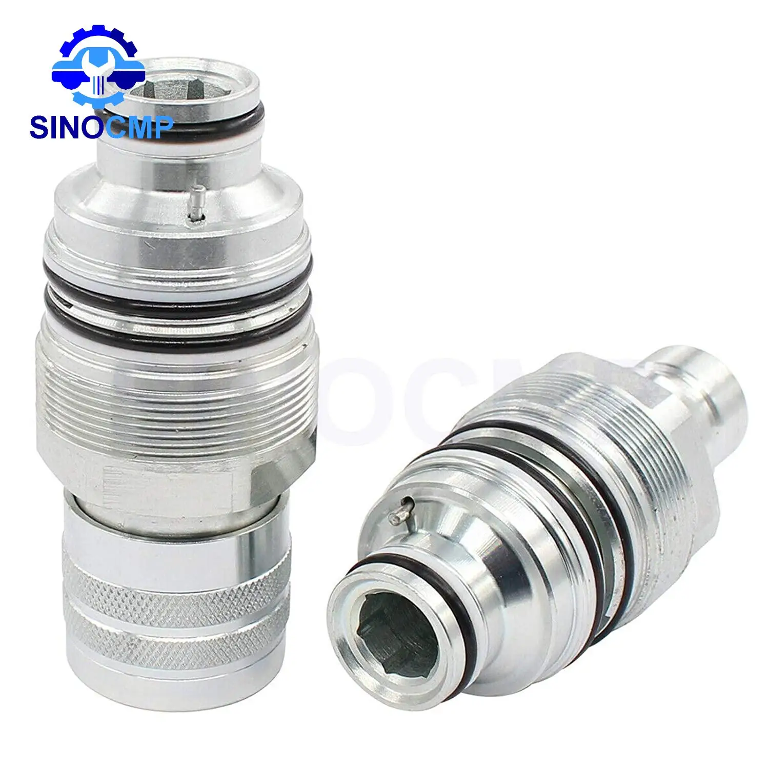 1 unidad 6680018 6679837 rosca de acoplador de conexión rápida de cara plana hidráulica hembra y macho Φ46mm para Bobcat S185 S220 S250 T140 T200