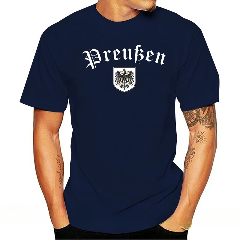 New Arrival fashion Custom Men T-Shirt Prussia Old German With - S To 5xl - Black - Prussia Popular Mens T-Shirt Cotton Cool