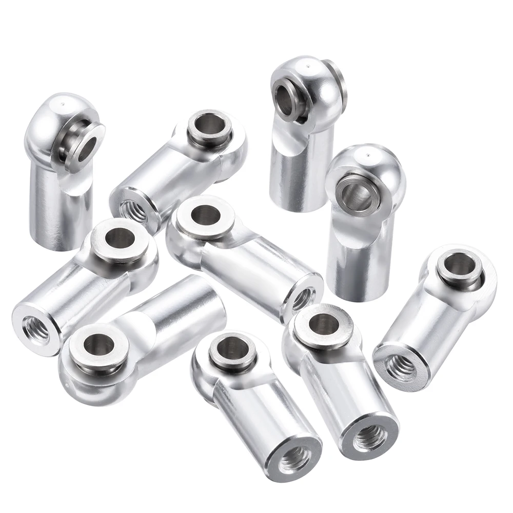 MIBIDAO 10 Stuks M2.5 Aluminium Pivot Link Rod End Ballen Gezamenlijke Hoofd voor RC Auto Crawler Boot Vliegtuig Helikopter Model onderdelen